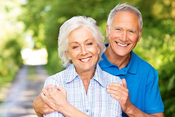 Grandfather and Grandmother happy together