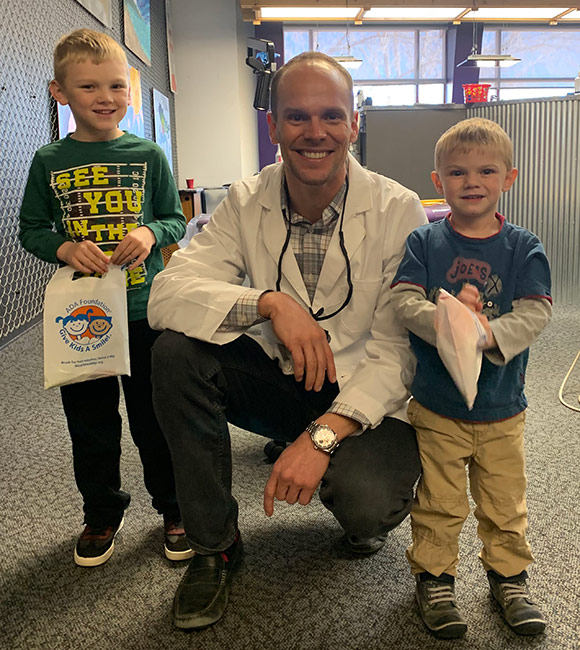 Dr. Ryan and two patients